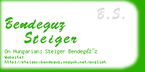 bendeguz steiger business card